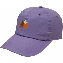 Baseball Caps Fall Leaves Cotton Baseball Dad Caps - Multi Colors - Lilac - C918IZ7C7ZU $9.49