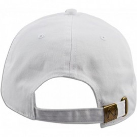 Baseball Caps Cotton Classic Dad Hat Adjustable Plain Cap Polo Style Low Profile Unstructured 1400 - White - CU12OCZL9C7 $11.14