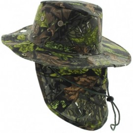 Sun Hats Wide Brim Bora Booney Outdoor Safari Summer Hat w/Neck Flap & Sun Protection - Mossberg Camo - CG18346ENQR $9.63