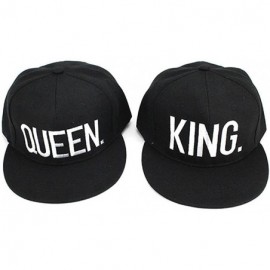 Skullies & Beanies King and Queen Snapback Pair Fashion Embroidered Snapback Caps Hip-Hop Hats - Style 1 - CQ17WXO8YH0 $25.69