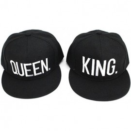 Skullies & Beanies King and Queen Snapback Pair Fashion Embroidered Snapback Caps Hip-Hop Hats - Style 1 - CQ17WXO8YH0 $13.54