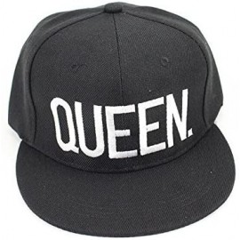 Skullies & Beanies King and Queen Snapback Pair Fashion Embroidered Snapback Caps Hip-Hop Hats - Style 1 - CQ17WXO8YH0 $13.54