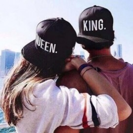 Skullies & Beanies King and Queen Snapback Pair Fashion Embroidered Snapback Caps Hip-Hop Hats - Style 1 - CQ17WXO8YH0 $13.54