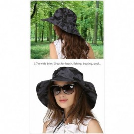 Sun Hats Outdoor Sun Hats with Wind Lanyard Bucket Hat Fishing Cap Boonie for Men/Women/Kids - Khaki Camouflage - CI17YLSY2U0...