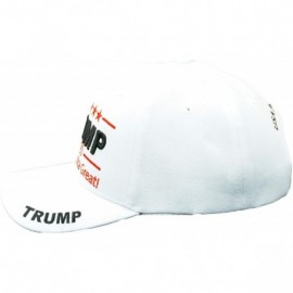 Baseball Caps Trump 2020 Keep America Great Embroidery Campaign Hat USA Baseball Cap - 3d- White - C118LCGSLHK $15.60