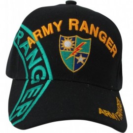 Baseball Caps US Warriors US Army Ranger Baseball Hat- One Size- Black - CF11MA6PKWL $21.74