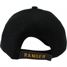 Baseball Caps US Warriors US Army Ranger Baseball Hat- One Size- Black - CF11MA6PKWL $21.74