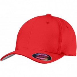 Baseball Caps Flexfit Cotton Twill Cap. C813 - True Red - CC183M4E5RR $12.05