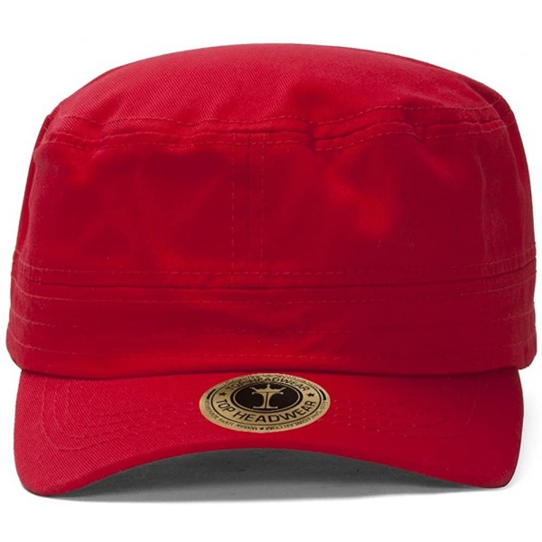 Newsboy Caps Grenadier Basic GI Cap - Red - CB184TGGTNQ $11.58