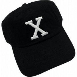 Baseball Caps X Hat Dad Hat Baseball Cap Embroidered Cap Adjustable Cotton Hat Plain Cap - Black - C9184SKHTLS $8.13