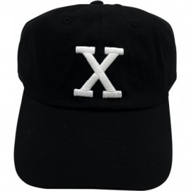 Baseball Caps X Hat Dad Hat Baseball Cap Embroidered Cap Adjustable Cotton Hat Plain Cap - Black - C9184SKHTLS $8.13