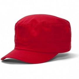 Newsboy Caps Grenadier Basic GI Cap - Red - CB184TGGTNQ $11.58