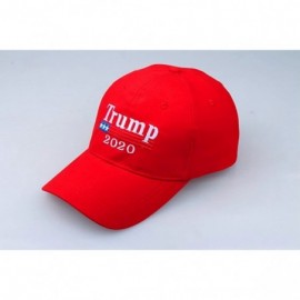 Baseball Caps Make America Great Again Donald Trump USA Cap Adjustable Baseball Hat - Red 3 - CM18QOY9NCG $7.15