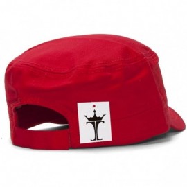 Newsboy Caps Grenadier Basic GI Cap - Red - CB184TGGTNQ $11.58