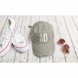 Baseball Caps Monogrammed Distressed Trucker Hats Baseball Caps for Women - Unique Holiday for Women - Light Olive - CC18KGSU...