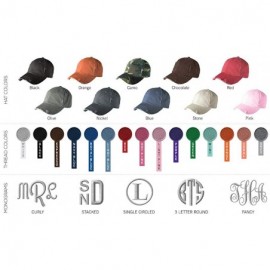 Baseball Caps Monogrammed Distressed Trucker Hats Baseball Caps for Women - Unique Holiday for Women - Light Olive - CC18KGSU...