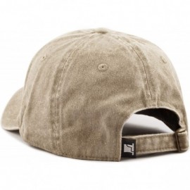 Baseball Caps 100% Cotton Pigment Dyed Low Profile Dad Hat Six Panel Cap - 1. Khaki - C6189A27QSZ $8.93