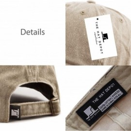 Baseball Caps 100% Cotton Pigment Dyed Low Profile Dad Hat Six Panel Cap - 1. Khaki - C6189A27QSZ $8.93