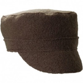 Baseball Caps Boiled Wool Military Cadet Cap Hat - Moss - C611OEPWUD9 $23.25