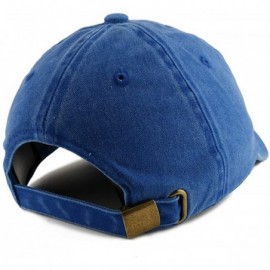 Baseball Caps Blondie Embroidered Pigment Dyed Unstructured Cap - Royal - CQ18D4KE8MQ $14.80