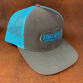 Baseball Caps 6-Panel Mesh Back Adjustable Snapback Trucker Hat - Charcoal/Teal - C318QKM0Z55 $35.91