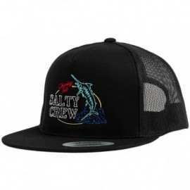 Baseball Caps Fresh Catch Trucker Hat - Black - CL18RS893N7 $26.80