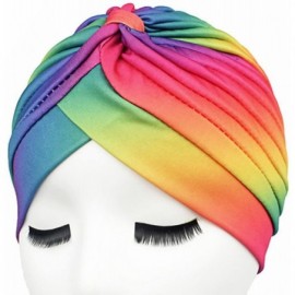 Skullies & Beanies Turban Hat Chemo Cap Beanie Skullies Sport Hair Wrap Yoga Head wrap for Women - 5 - CN18CL4SKS4 $12.58