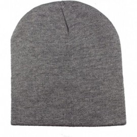 Skullies & Beanies Knit Skull Cap Warm Winter Slouchy Beanies Hat 9 Inch Long - 12pcs - Light Grey - C41889X94RX $17.45