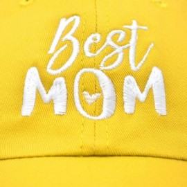 Baseball Caps Best Mom Baseball Cap Womens Dad Hats Adjustable Mothers Day Hat - Gold - C418D6ROCKL $9.43