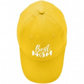 Baseball Caps Best Mom Baseball Cap Womens Dad Hats Adjustable Mothers Day Hat - Gold - C418D6ROCKL $9.43