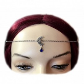 Headbands Small Crescent Moon Headpiece - Dark Blue - CB1899H2SML $16.21