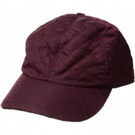 Baseball Caps Women's Quilted Rain Cap - Plum - CA18C4C7R42 $30.86