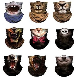 Balaclavas Seamless Bandana Protection Headwear Balaclava - Tiger-01 - CL197X9I42N $13.20