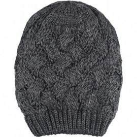 Skullies & Beanies Cable Knit Slouchy Chunky Oversized Soft Warm Winter Beanie Hat - Gray - CK186Q9U0WH $10.56