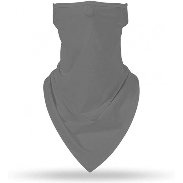 Balaclavas Men Women Ear Loops Face Scarf Neck Gaiters Bandana Mask Balaclava for Dust Wind - Grey - CG1999DH469 $9.23