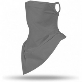 Balaclavas Men Women Ear Loops Face Scarf Neck Gaiters Bandana Mask Balaclava for Dust Wind - Grey - CG1999DH469 $9.23