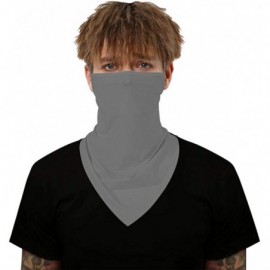 Balaclavas Men Women Ear Loops Face Scarf Neck Gaiters Bandana Mask Balaclava for Dust Wind - Grey - CG1999DH469 $9.23