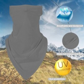 Balaclavas Men Women Ear Loops Face Scarf Neck Gaiters Bandana Mask Balaclava for Dust Wind - Grey - CG1999DH469 $9.23