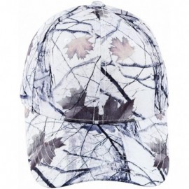 Baseball Caps Baseball Caps for Men-Adjustable Fishing Hiking Trucker Hats Sports Sun Cap - 2-white(leaf Patterned) - CO186OD...
