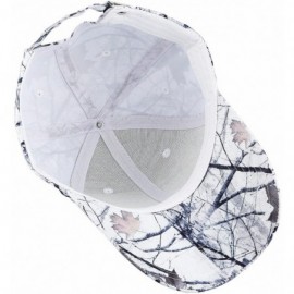 Baseball Caps Baseball Caps for Men-Adjustable Fishing Hiking Trucker Hats Sports Sun Cap - 2-white(leaf Patterned) - CO186OD...