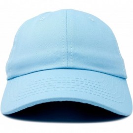 Baseball Caps Baseball Cap Dad Hat Plain Men Women Cotton Adjustable Blank Unstructured Soft - Light Blue - CZ119512LJF $10.65