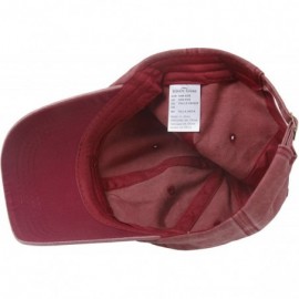 Baseball Caps Cotton Baseball Caps for Men and Women Sun Hat Adjustable Unisex Cap - Wine Red - CH182OMQ0SL $16.49