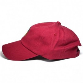 Baseball Caps Pineapple Hat Baseball Cap Polo Style Cotton Unconstructed Hats caps Multi Colors 2 - Burgundy - CF1853S9EO8 $1...