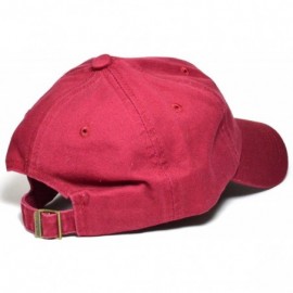 Baseball Caps Pineapple Hat Baseball Cap Polo Style Cotton Unconstructed Hats caps Multi Colors 2 - Burgundy - CF1853S9EO8 $1...