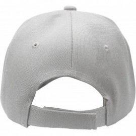 Baseball Caps Baseball Dad Cap Adjustable Size Perfect for Running Workouts and Outdoor Activities - 1pc Light Grey - CW185DO...