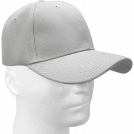 Baseball Caps Baseball Dad Cap Adjustable Size Perfect for Running Workouts and Outdoor Activities - 1pc Light Grey - CW185DO...