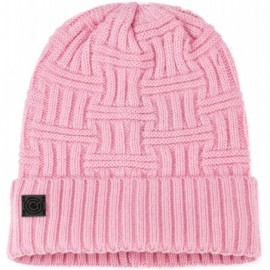 Skullies & Beanies Evony Warm Winter Beanie - Soft Cashmere-Like Feel - Pink Rose – Style 2 - CH180AQ96A3 $11.24