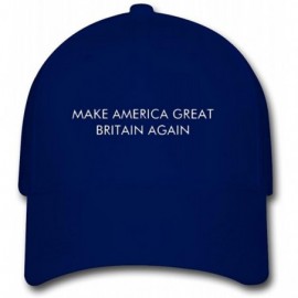 Baseball Caps Custom Trucker Hat Make America Great Britain Again Adjustable Baseball Cap - Navy - CY12M7TYGQ7 $20.67