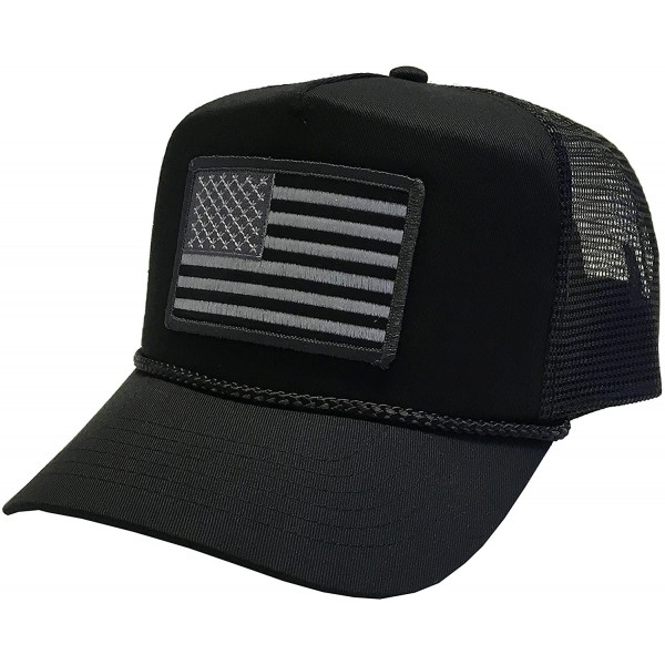 Baseball Caps Flag of The United States of America Adjustable Unisex Adult Hat Cap - Black/Mesh - CY184YUUTUR $11.47