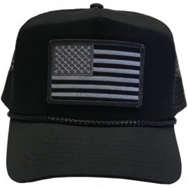 Baseball Caps Flag of The United States of America Adjustable Unisex Adult Hat Cap - Black/Mesh - CY184YUUTUR $11.47